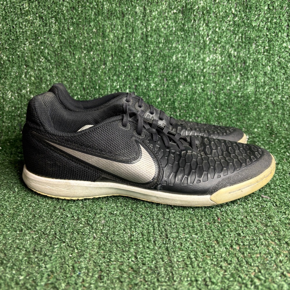 Nike MagistaX Proximo IC Indoor Textured Soccer Cleats Shoes Black Silver Mens 7
